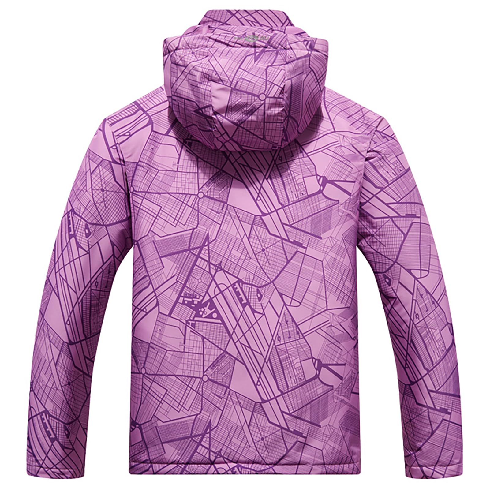 SotRong Vestes imperméables d'extérieur pour femme, manteaux de ski en polaire chaude avec capuche, coupe-vent, alpinisme, escalade, randonnée (violet, taille L), a-violet, L