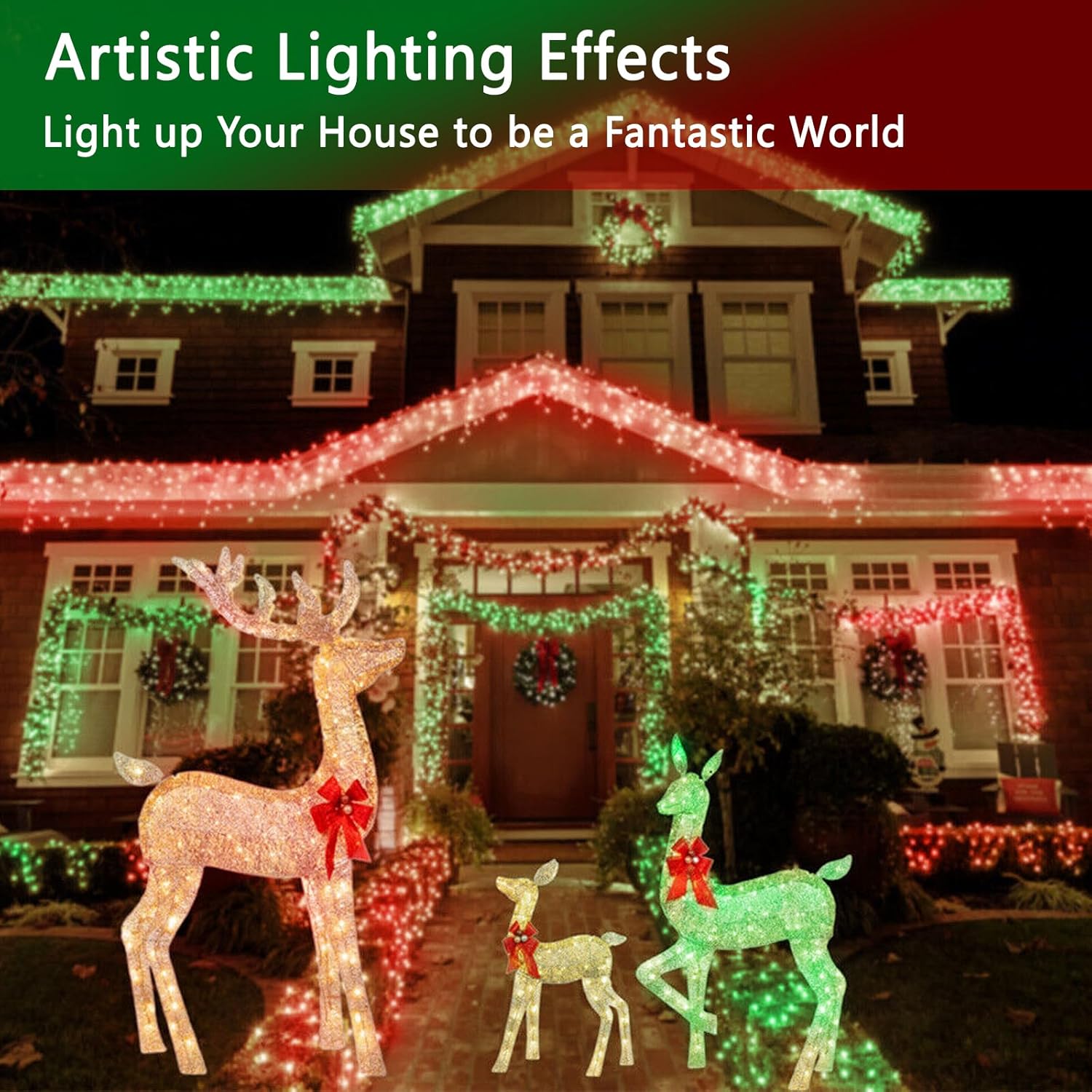 Green 9W LED Decorative Light Bulbs, 4-Pack