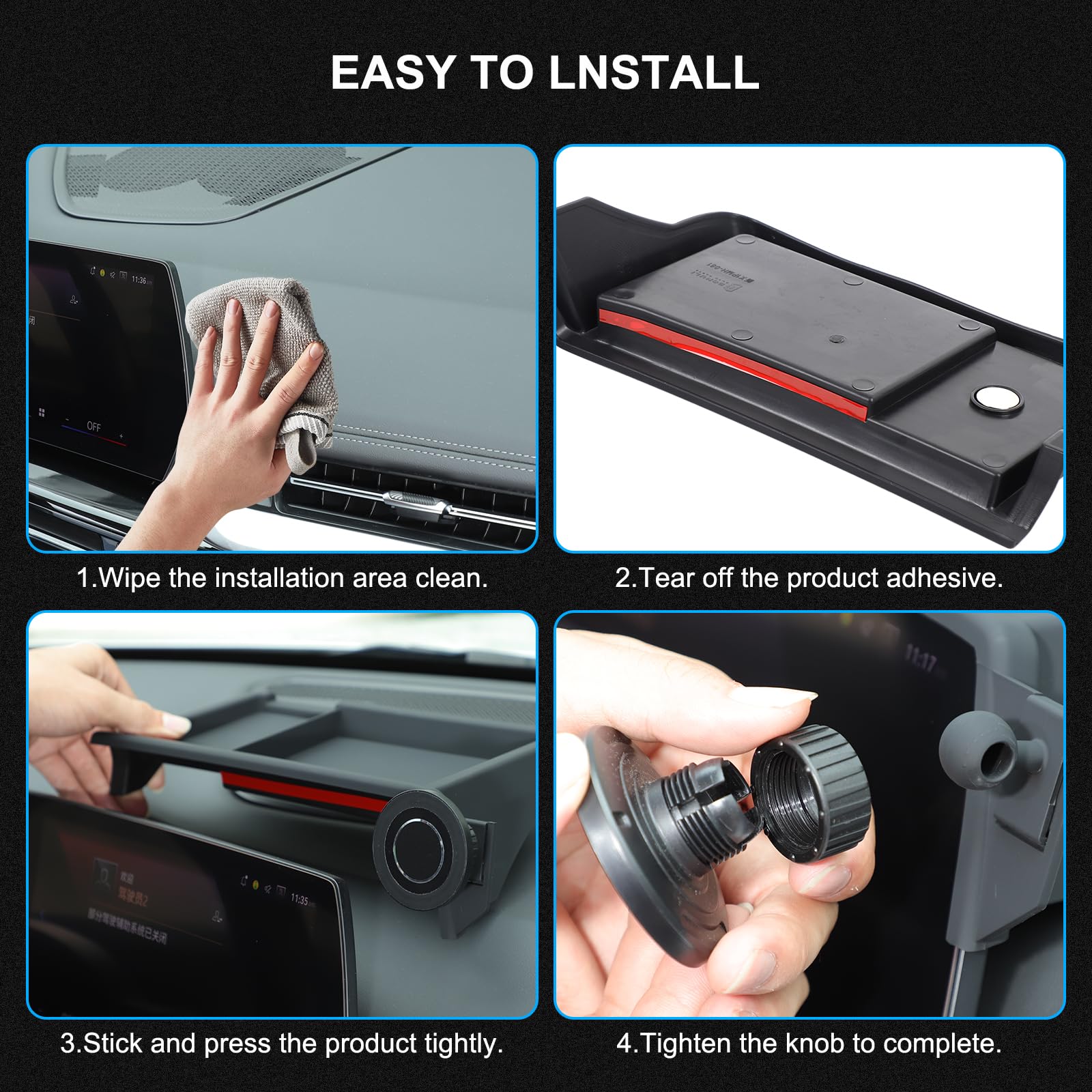Supporto per cellulare auto compatibile con X1 (dal 2023) – Nuovo supporto magnetico per cellulare, montaggio accanto allo schermo del veicolo per tutti i telefoni cellulari, girevole a 360