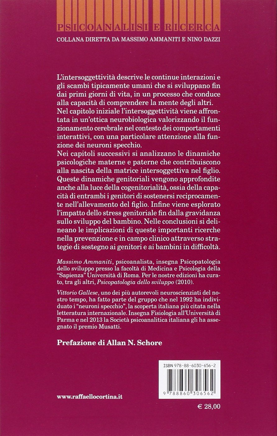 La nascita dell'intersoggettività. Lo sviluppo del sé tra psicodinamica e neurobiologia