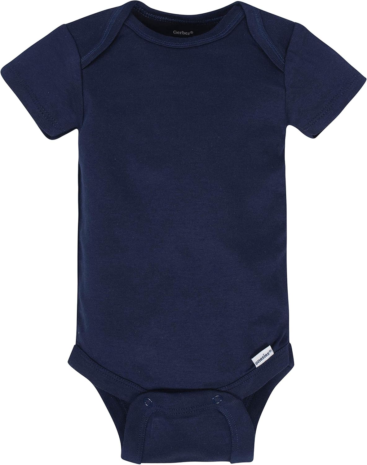 Gerber baby-boys 8-pack Short Sleeve Onesies Bodysuits 6-9 Months Blue Fox