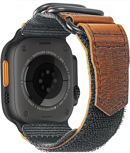 Compatible con Apple Watch Band de 1.496 pulgadas, 1.575 pulgadas, 1.614 pulgadas, 1.654 pulgadas, 1.732 pulgadas, 1.772 pulgadas, correa de nailon