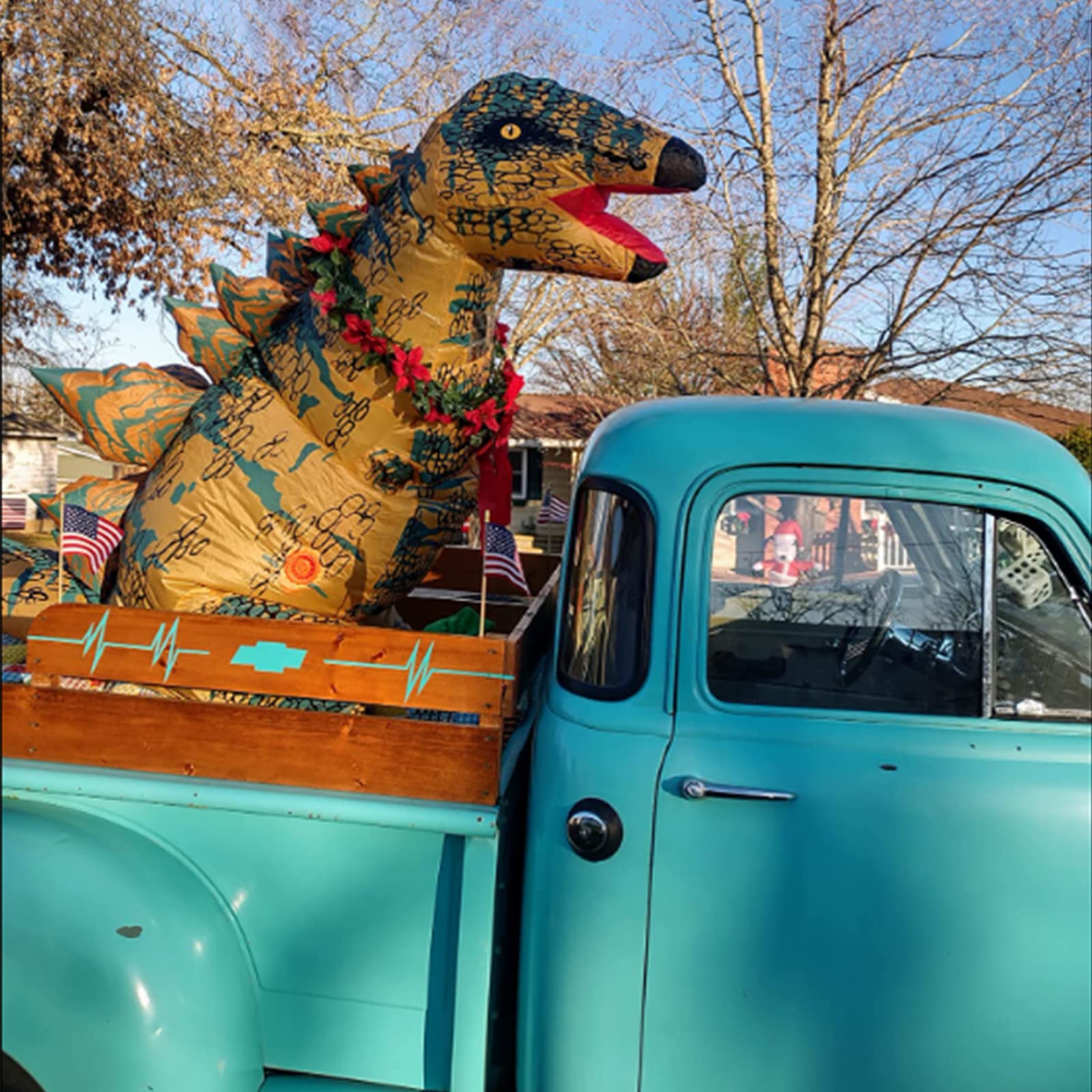Costumi gonfiabile da dinosauro per adulti, Costumi da esplosione divertente T-Rex per feste di cosplay, Halloween, Natale, Costumi animale da festival