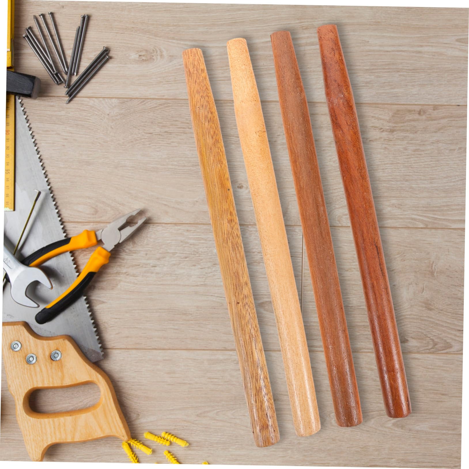 SOIMISS Hartholz Ersatz Werkzeugstiel 40cm Für Hacken Schaufeln Und Sicheln Langlebiger Holzstiel Mit Ergonomischem Design Einsetzbar Für Garten Landwirtschaft Und Baustelle
