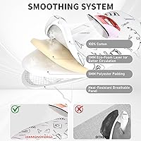 Vista 3 de Tabla de planchar pequeña de mesa con cubierta y almohadilla resistentes al calor, tabla de hierro compacta portátil de 28 x 12 pulgadas con pies