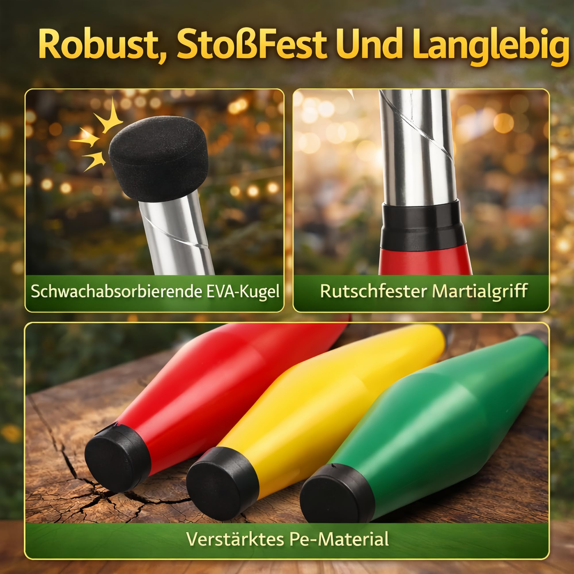 Jongleerkegels - Jongleermaterialen - Jongleerartikelen