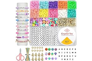 Riccioofy 3000 Clay Beads Bracelet Making Kit for Girls 8-12