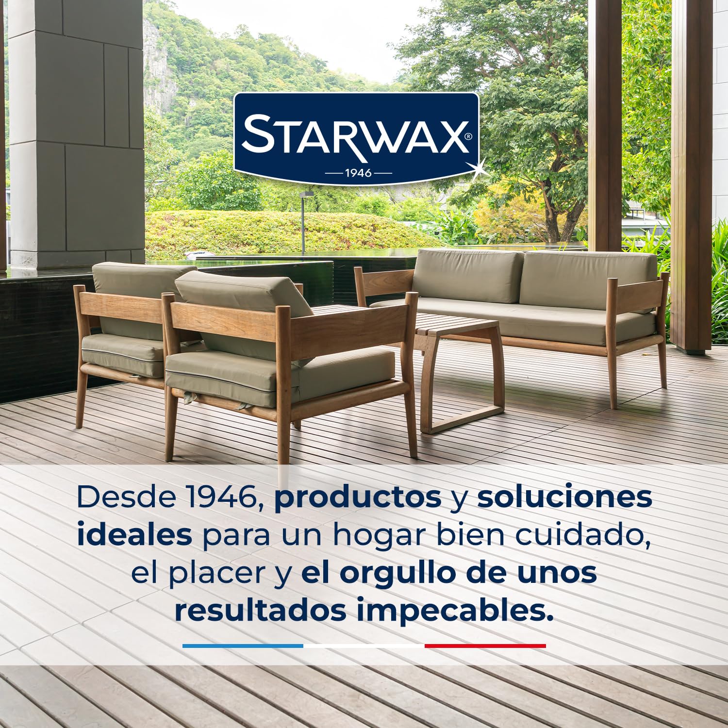 STARWAX - Saturador Alta protección - Incoloro - rápido - Protege y nutre en profundidad las fibras de la madera - Resistente a la intemperie - Secado rápido - Sin olor - 6L