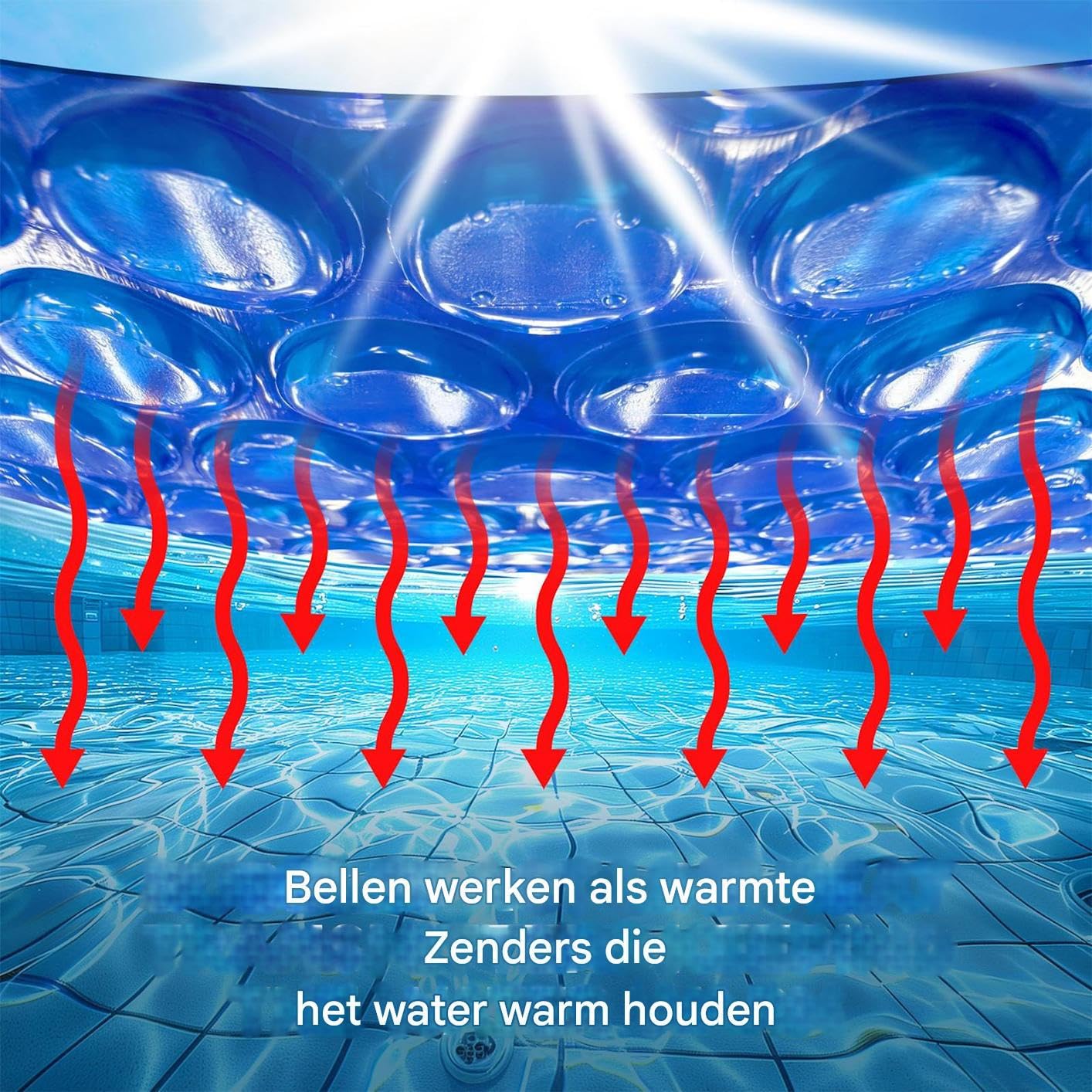 Manta Solar Para Piscina Escudo Térmico Reforzado de Alta Retención