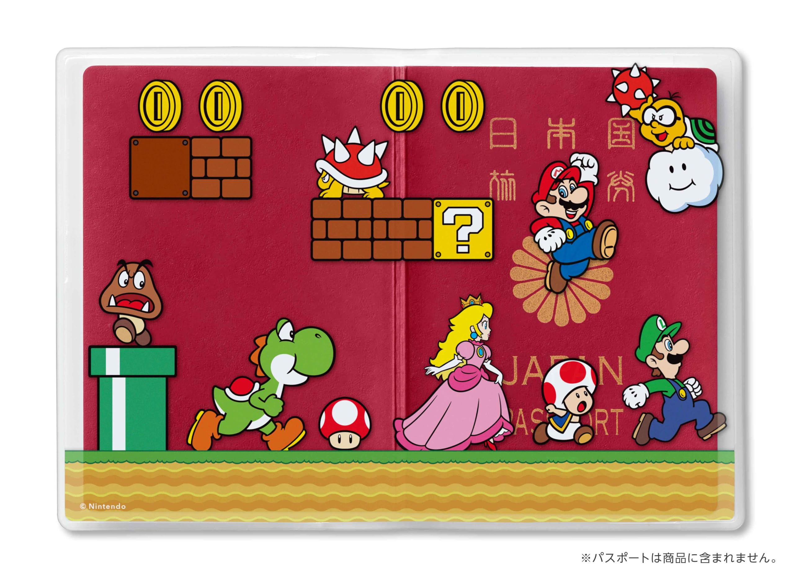 Amazon.co.jp: スーパーマリオ パスポートカバー（マリオ