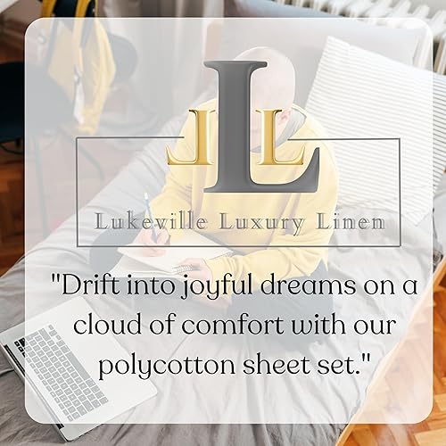 Miniatura 8 de Lukeville Luxury Linen Juego de sábanas para cuna de camping de 25 x 75 x 9 pulgadas, juego de sábanas de 3 piezas, cuna de campamento, camas de