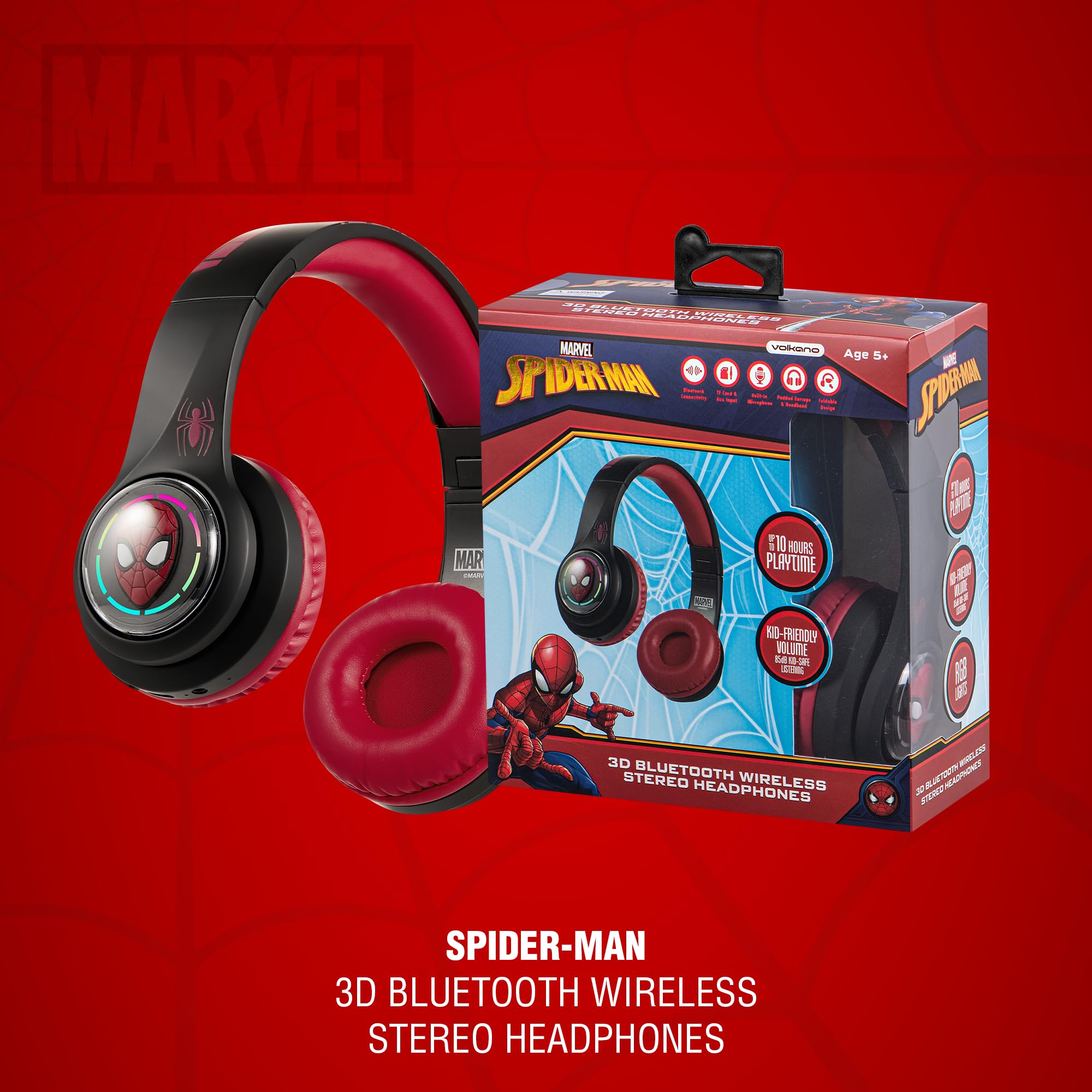 Marvel Spider-Man 3D Bluetooth Headphones : Amazon.co.za: Electronics