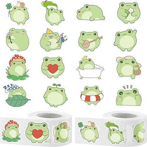 Miniatura 7 de Rollos de calcomanías de frutas de verano, 1000 unidades (2 rollos) lindo verano fruta feliz impermeable calcomanías reutilizables libro sonrisa