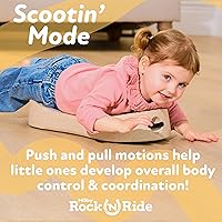 Vista 5 de Nuby Rock 'N Ride Caballo Mecedor para Niños - Juguete para Montar, Mecerse y Deslizarse para Juego Interior y Exterior - Juguete de Desarrollo