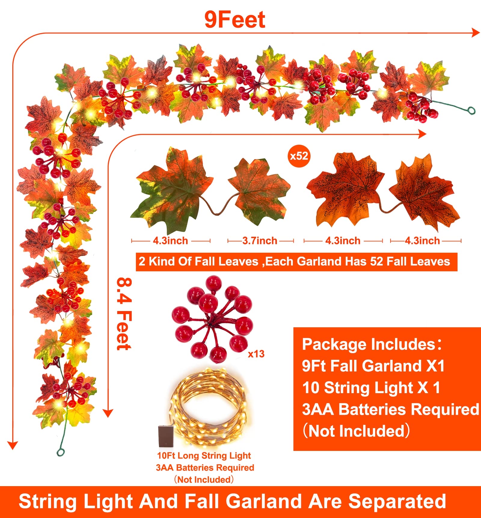 Suchergebnis Auf Für: Led Ahornblatt Lichterkette