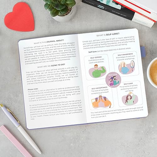Miniatura 8 de Clever Fox Diario de amor propio diario guiado de autodescubrimiento para autocuidado, reflexión y autoayuda - Diario de salud mental para practicar