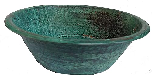 Miniatura 4 de Rustic Green Patina Pan Sink