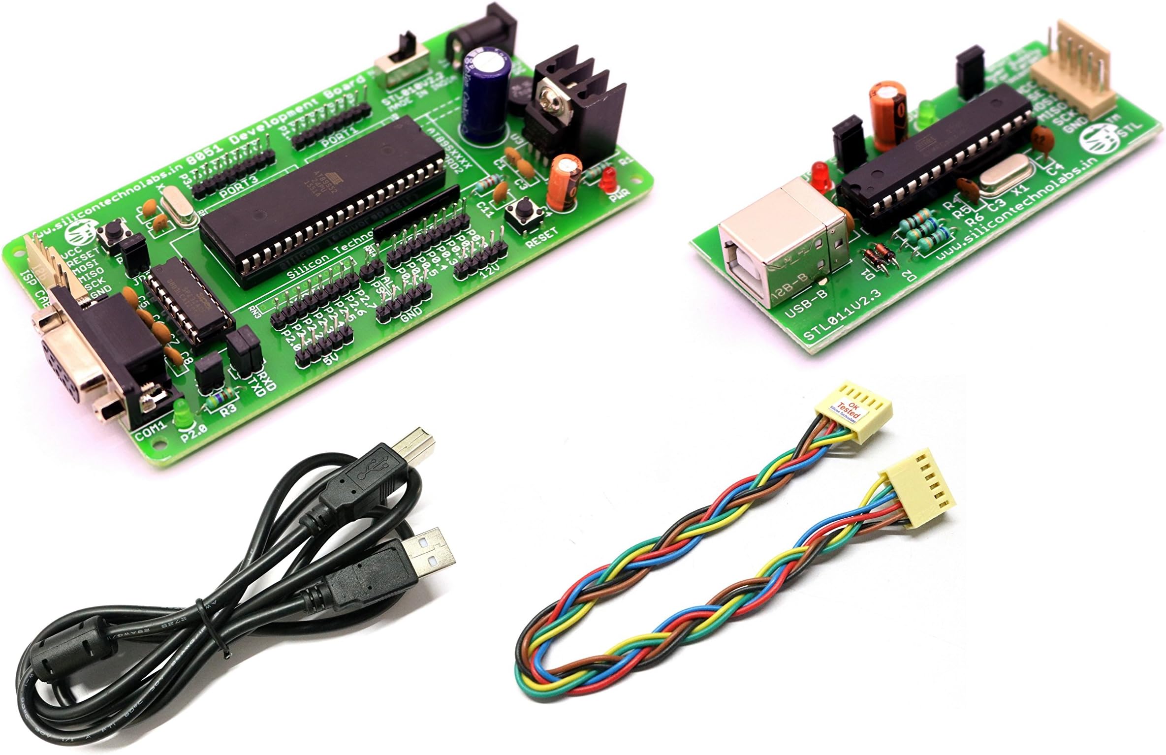ATMEL 8051 Development DIP Board, ATMEL 8051 AVR USB ISP Programmer kit Support AT89SXX,P89V51RD2,SST89E516RD