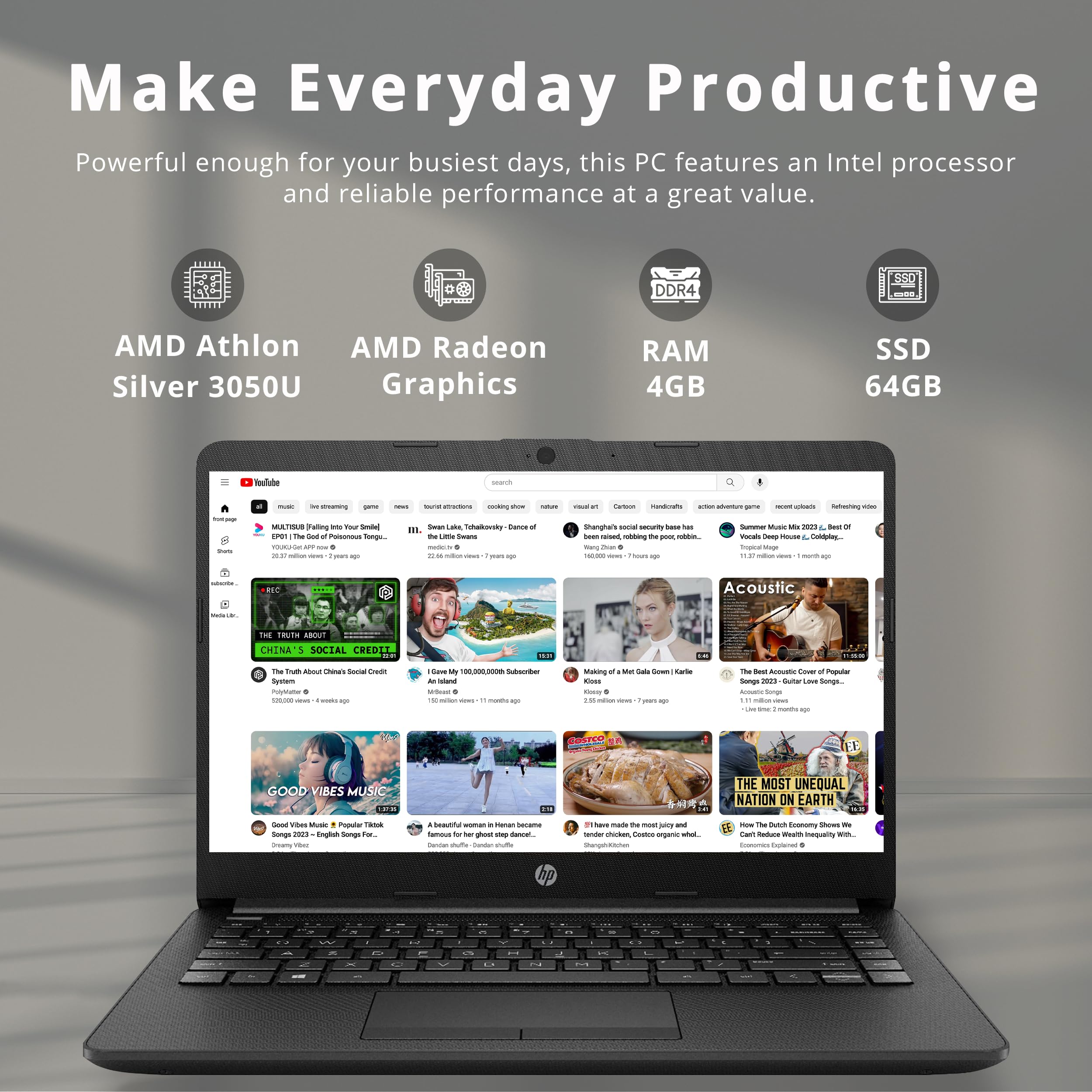 Amazon.co.jp: HP 2022 Pavilion 14インチ HD ディスプレイ ノート