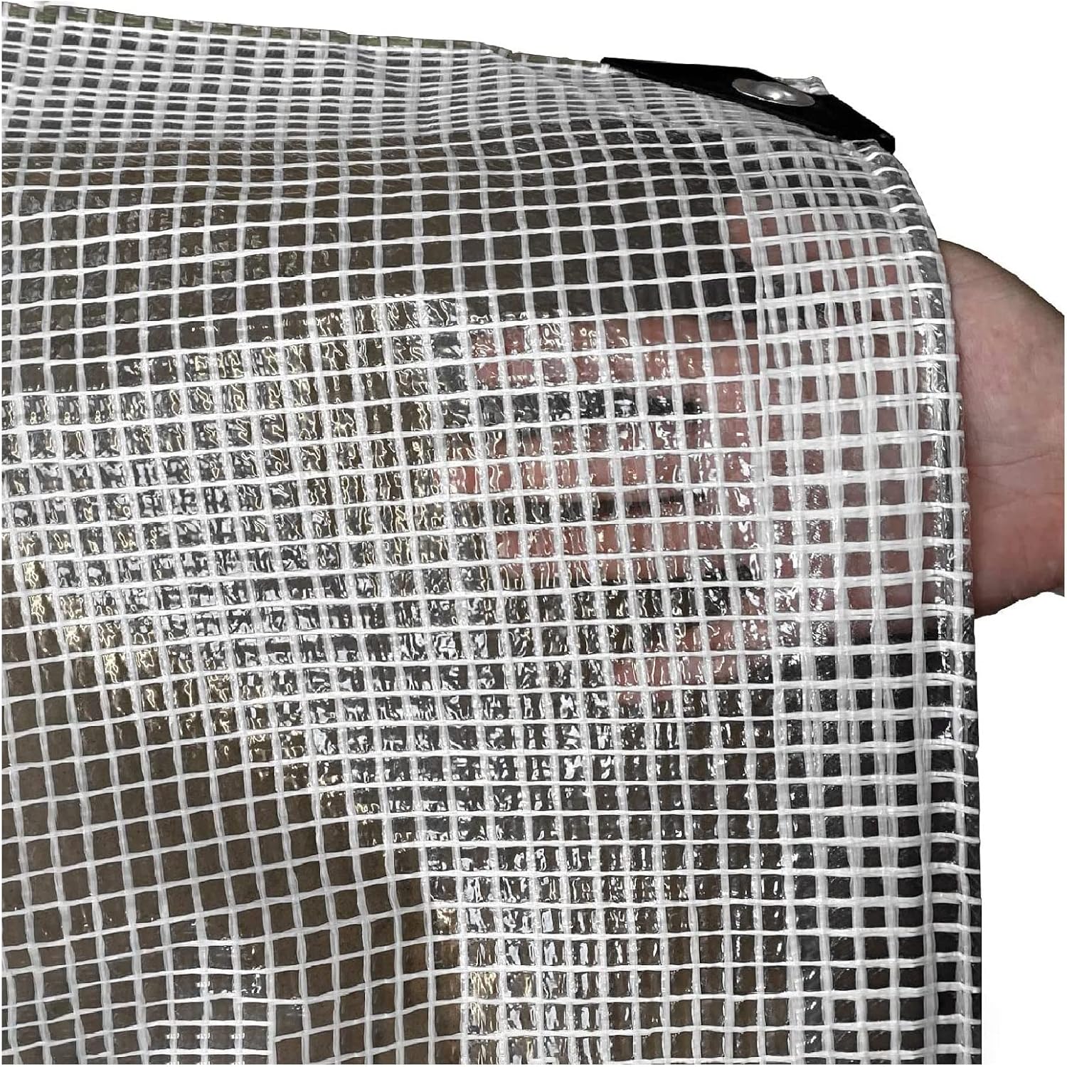 Tarp Waterproof Clear PVC Tarp With Eyelets Heavy Duty Weatherproof