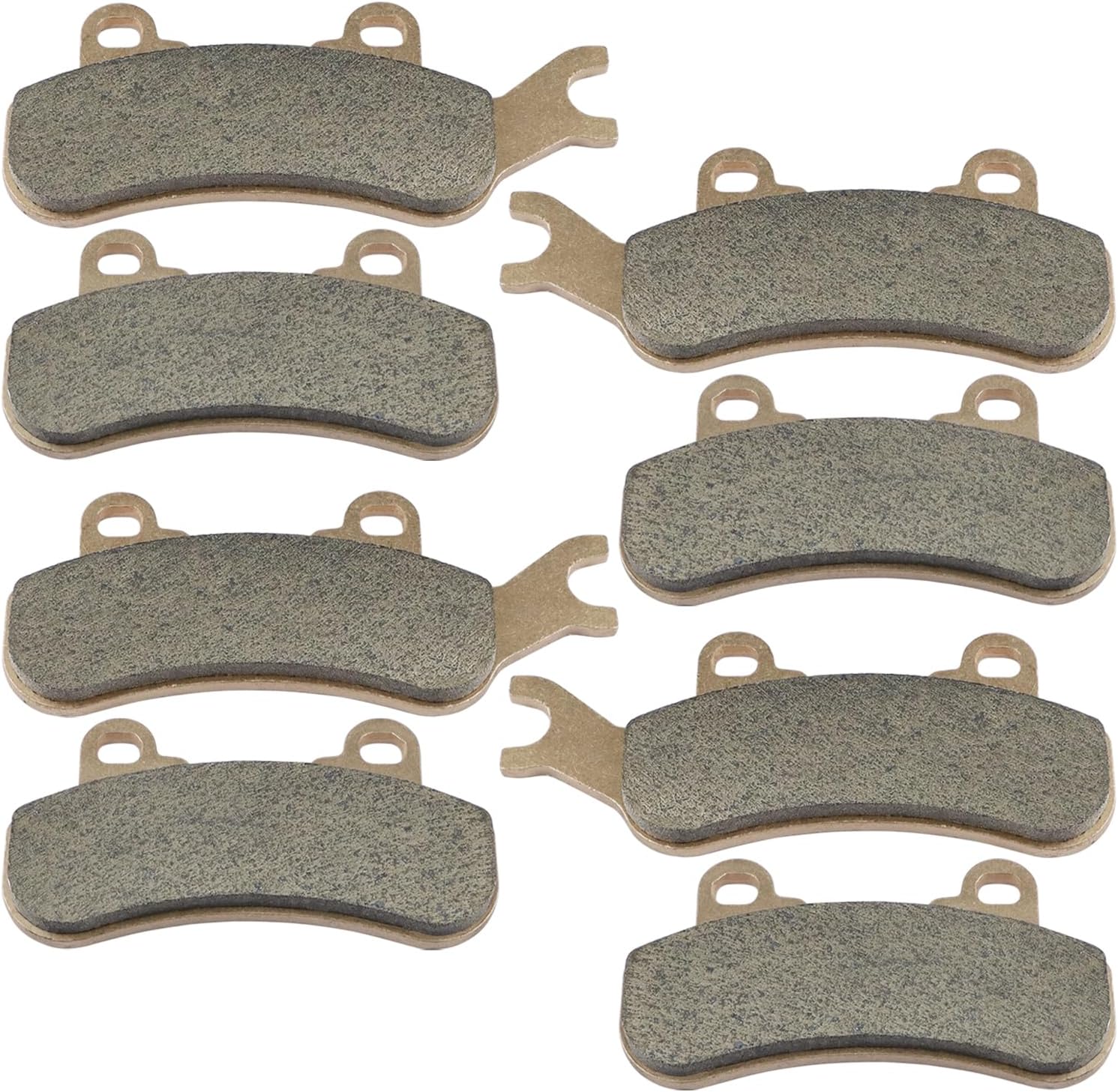 Front & Rear Brake Pads Sintered for Can Am Maverick X3 2017-2023, Maverick MAX, Maverick Sport 1000 EFI MAX 1000R Turbo R, Maverick Trail 800 1000, Defender 6x6/ Max/Pro, High Braking Performance