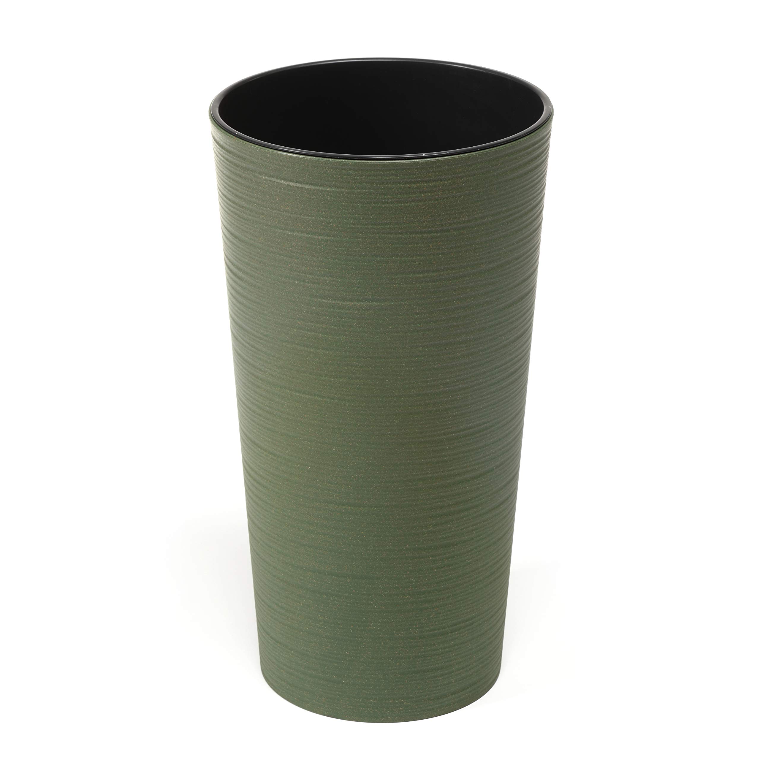 Eco Flowerpot Herb Plant Flower pot | Lilia | Windowsill Holder Balcony Garden Container Bucket | Home Decor | Mix! Match! Play! (Forest Green)