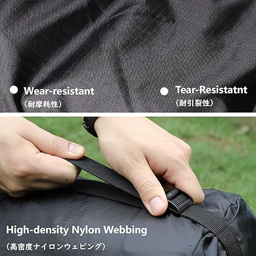 Miniatura 3 de JEELAD Saco de compresión de nailon ultraligero saco de dormir de compresión, equipo de ahorro de espacio para campamento, senderismo, mochileros,