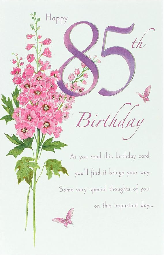 85th Birthday Card Birthday Card Age 85 Birthday Card For Her 
