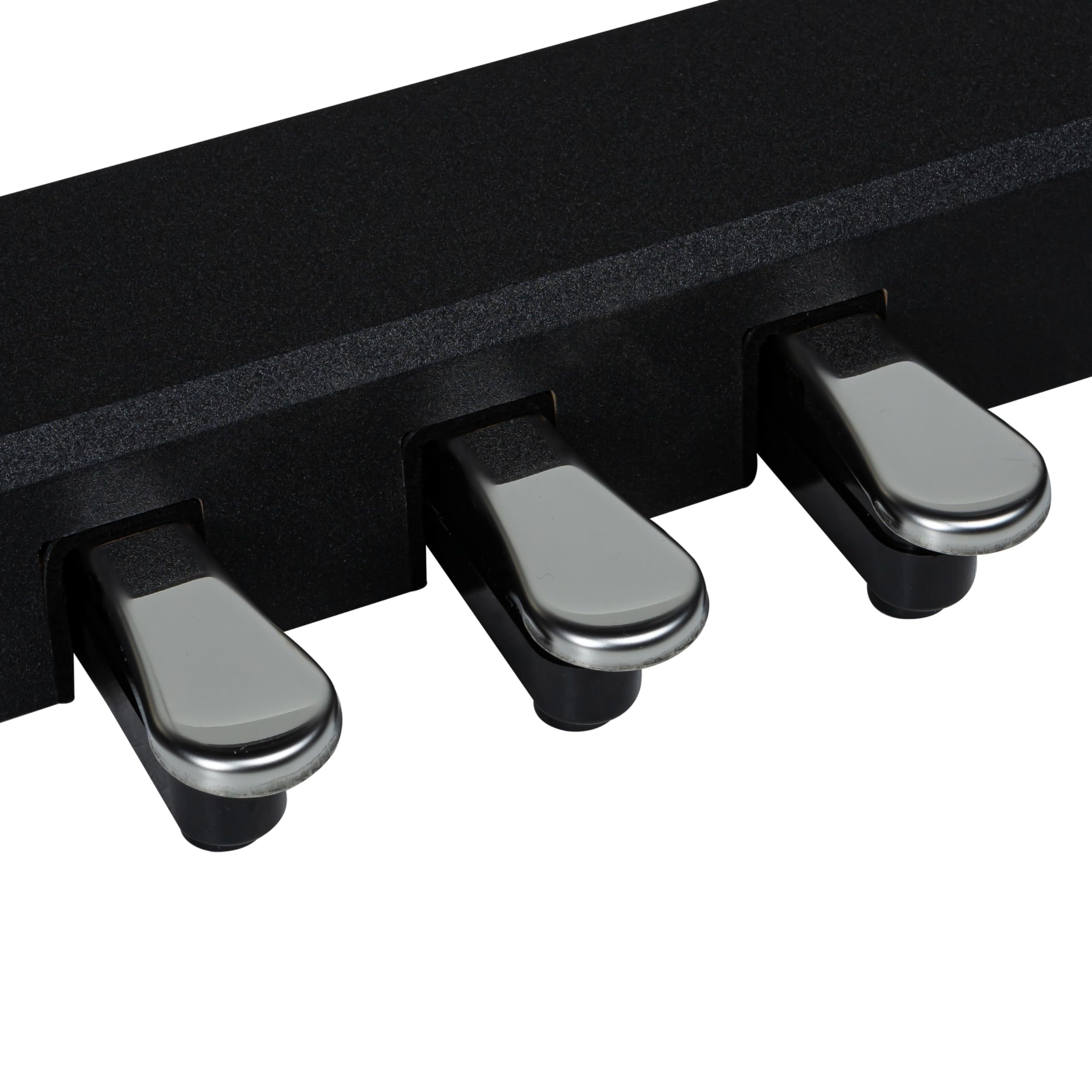 Digital Piano 88 Tasten, leicht gewichtet, 128 Stimmen, Metronom, Dual/Split-Mode, Hall/Chorus Effekte, USB MIDI, inkl. Ständer & Pedal, Schwarz, ideal für Einsteiger & Fortgeschrittene