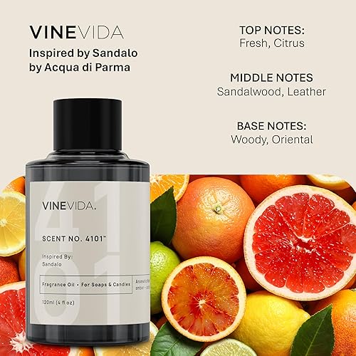 Miniatura 31 de VINEVIDA Aceite aromático n.º 4800 inspirado en un millón de hombres para fabricación de velas y jabón, fabricado en Estados Unidos