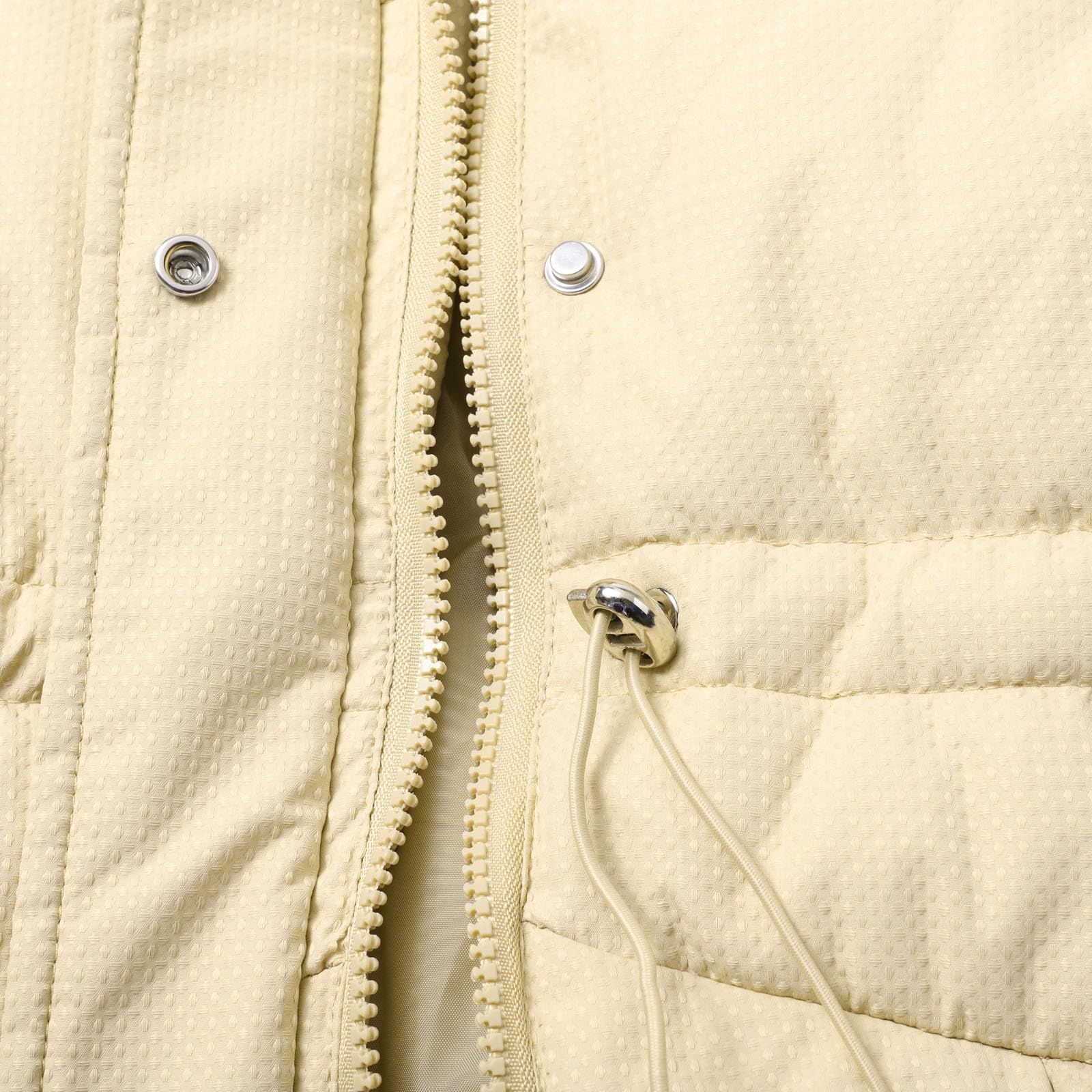 Genérico Ropa Chica Chaqueta de algodón de invierno para mujer, chaqueta grande con capucha y bolsillo en la cintura con cordón de longitud media Chubasqueros Mujer