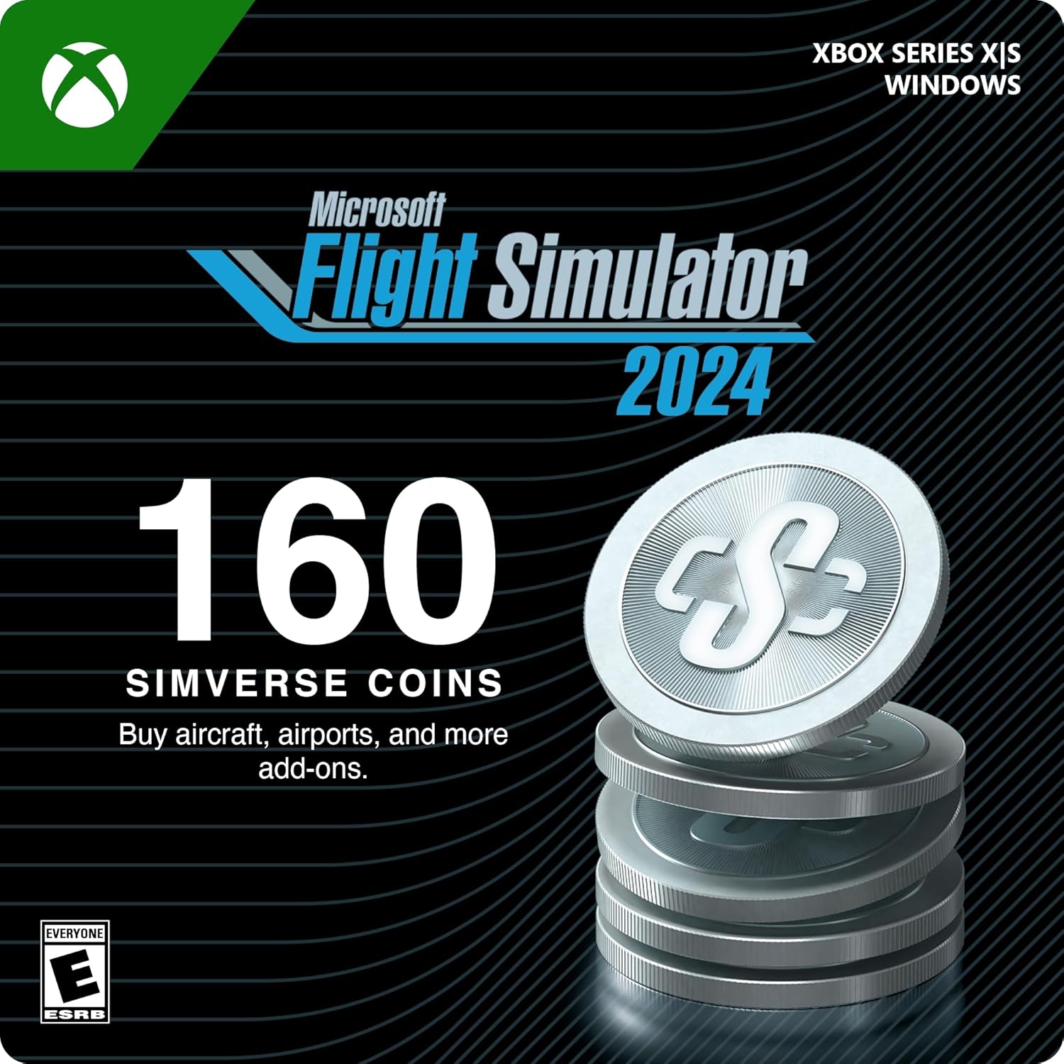 Microsoft Flight Simulator 2024 - 240 Simverse Coins - Xbox & Windows 10 [Digital Code]