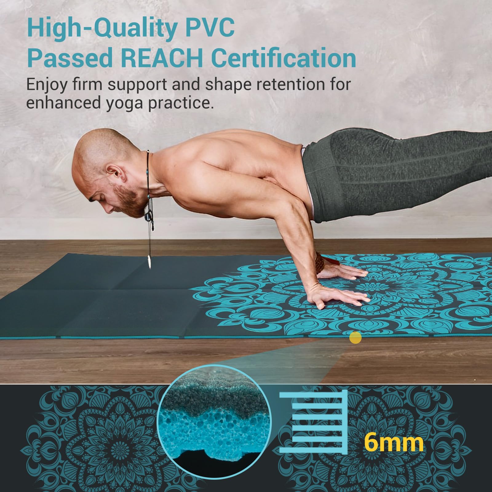 Avoalre Folding Yoga Mat, 72