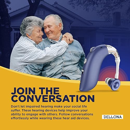 Miniatura 6 de Audífonos para personas mayores con pérdida auditiva severa, recargables con cancelación de ruido (par), 4 modos, audífonos de diseño cómodo, PSAP