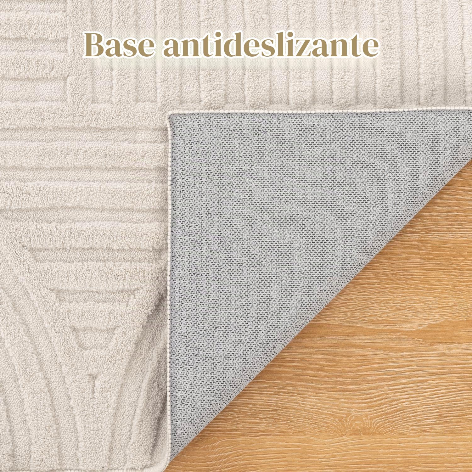 SHACOS Alfombra Salón Moderna Beige 160x230cm Alfombra Decorativa Habitación Motivo Geométrico Suave Antideslizante Interior para Sala de Estar, Dormitorio, Comedor