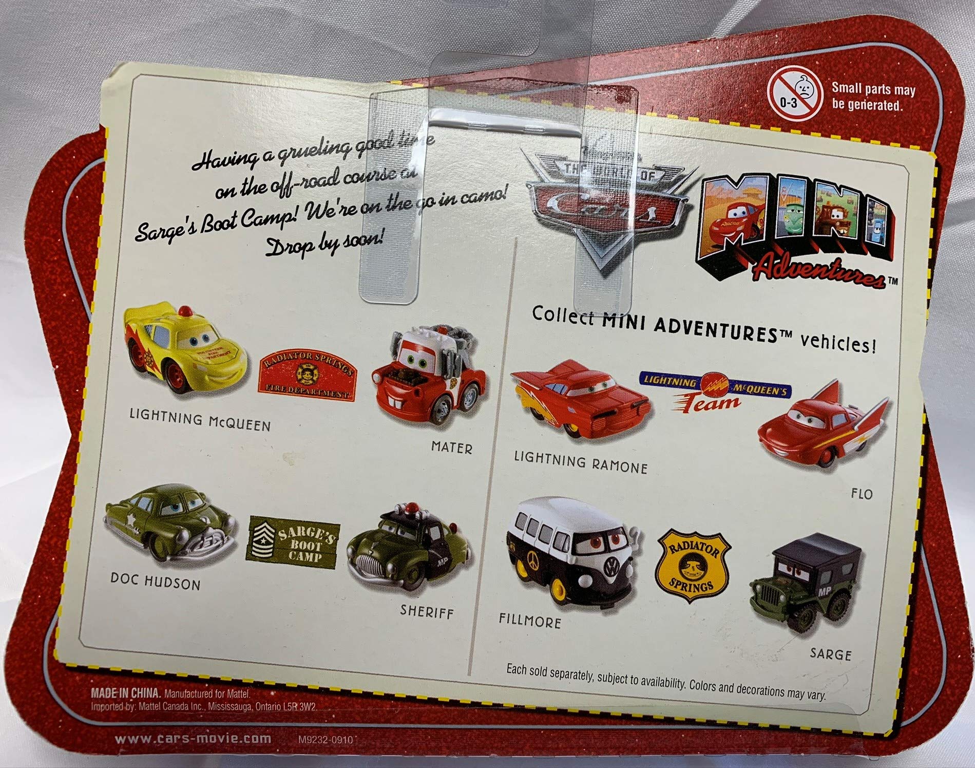 Amazon.com: Disney Pixar Cars Mini Adventures Sarge's Boot Camp