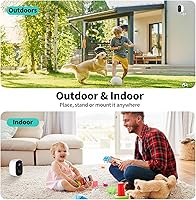 Vista 8 de Cámaras de seguridad 2K FHD con energía solar inalámbricas para exteriores, cámaras inalámbricas WiFi, cámaras exteriores para seguridad del hogar