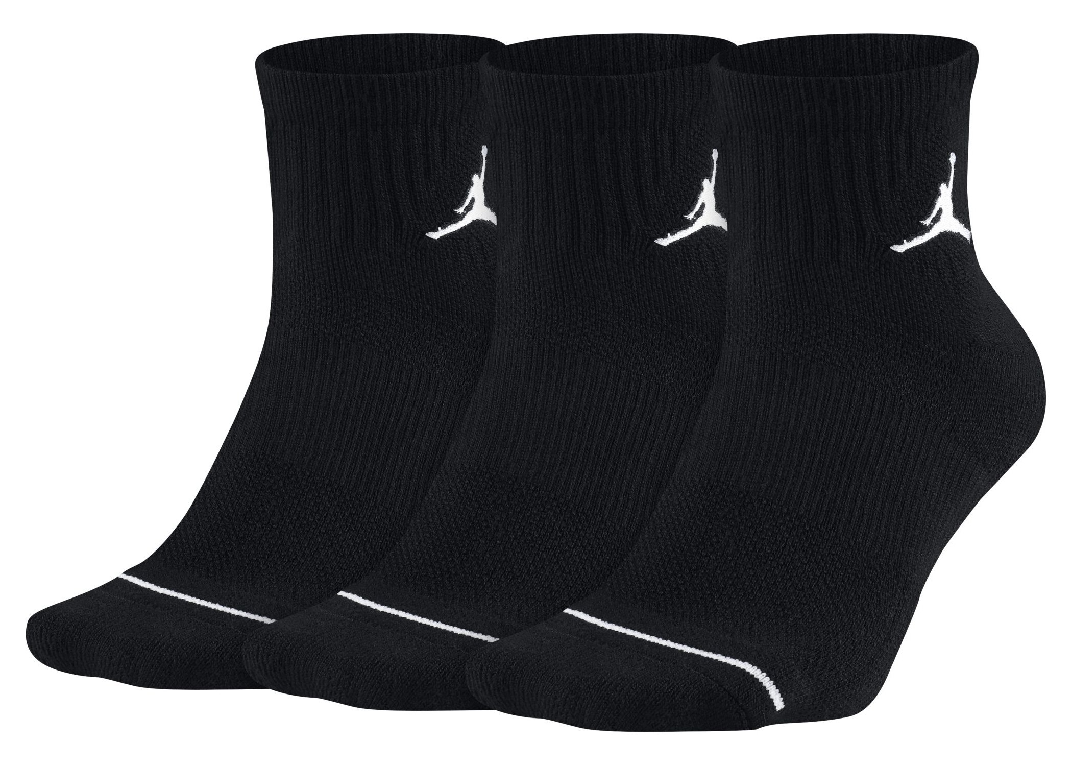Unisex JORDAN EVERYDAY MAX ANKLE 3PR, BLACK/BLACK/BLACK, L