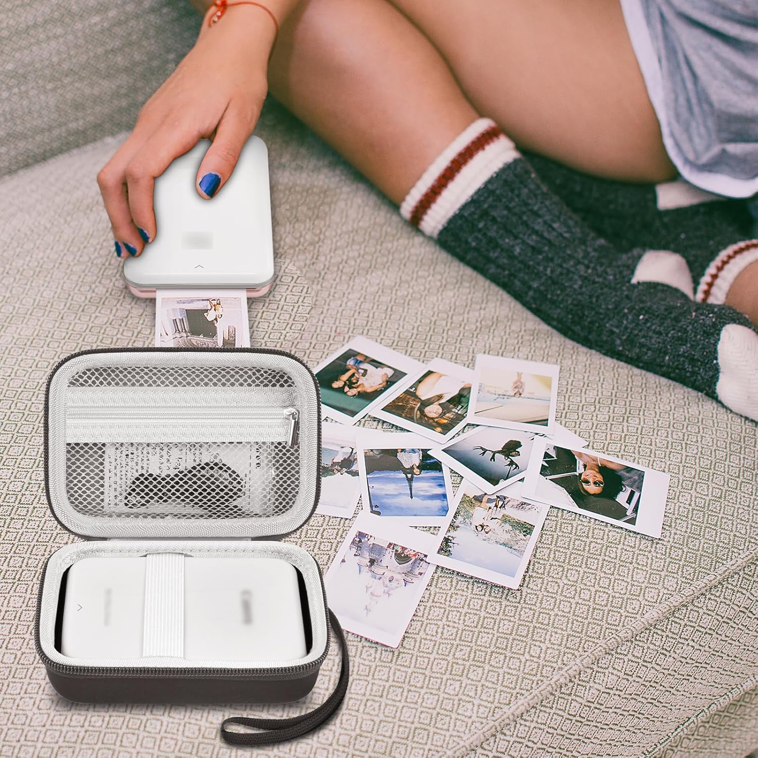 Microphone Case Compatible with JBL Wireless Two Microphone & Case Compatible with Canon Ivy 2 Mini Photo Printer/for KODAK Step/for Ivy CLIQ+2 CLIQ 2