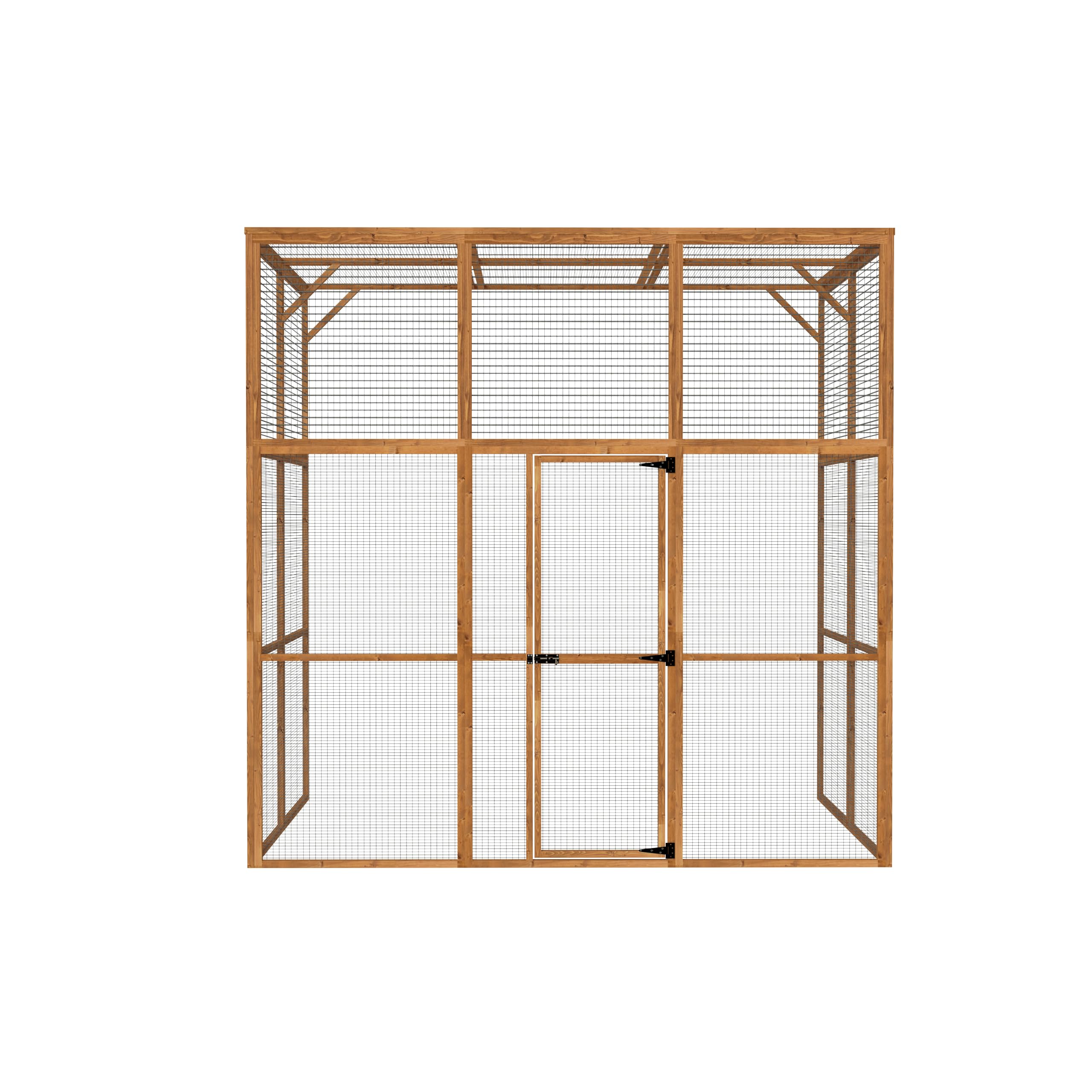 The Hutch Company 3 Sided Wingham Catio & Playpen – Outdoor Cat Enclosures, Shelves, Ramps & Accessories | Safe Outdoor Play for Cats 12 Different Sizes to suit all Homes (9ft│6ft│7.2ft) — view 8