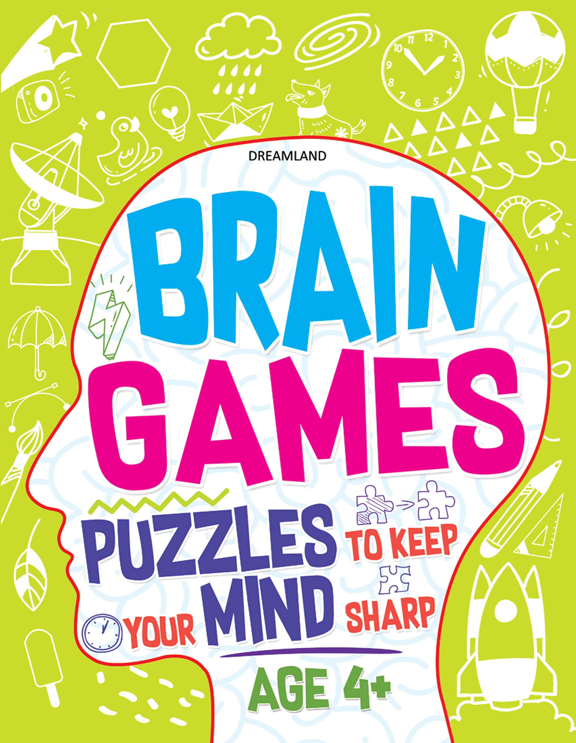Brain Games Activity Book for Kids Age 4+ Years | Mazes, Dot-to-Dot, Matching, Colour by Code, Spot the Differences & More | 88 Fun-Filled Pages with Answers & Colourful Presentation