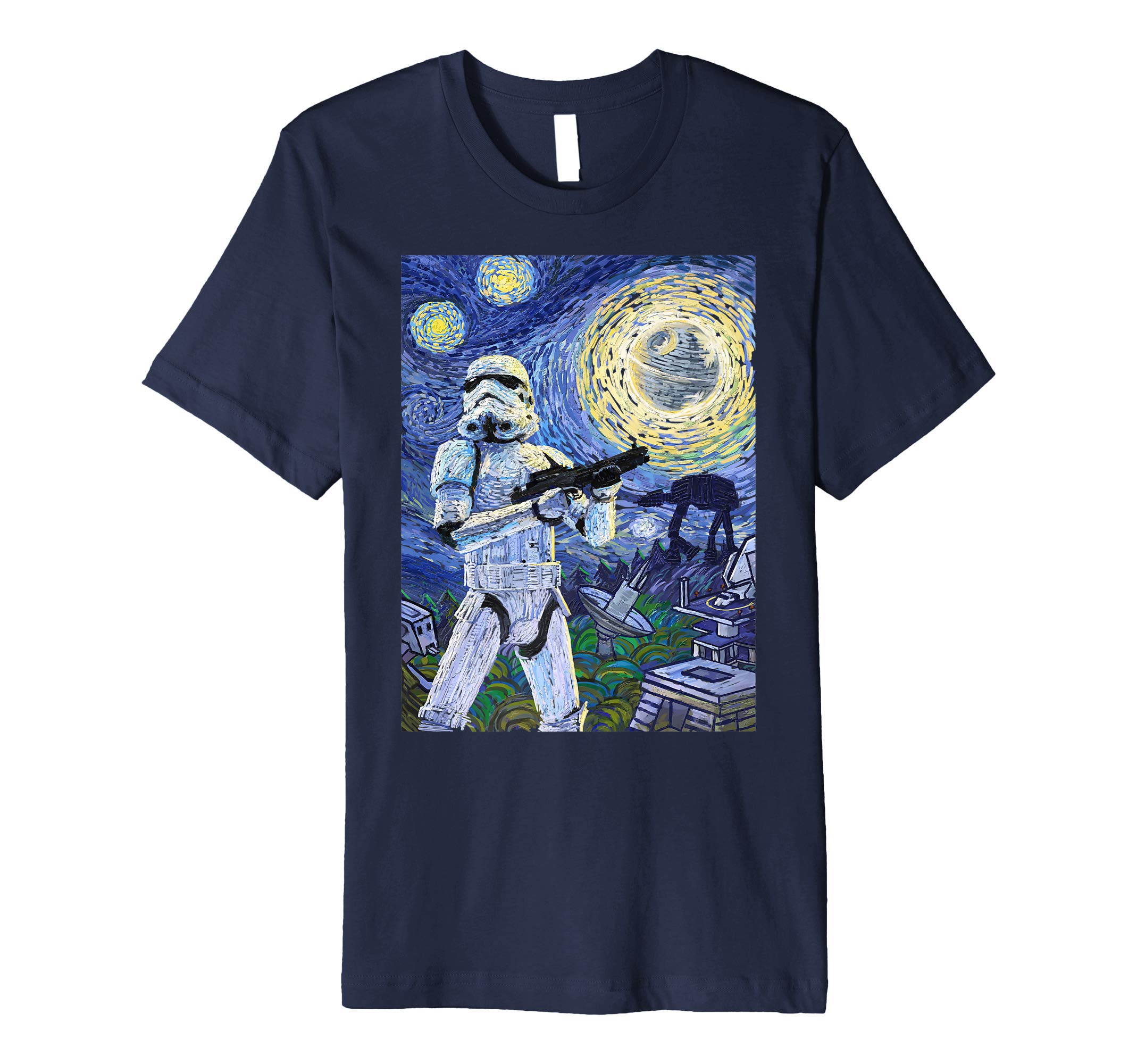 Stormtrooper Starry Night Graphic T-Shirt T-Shirt