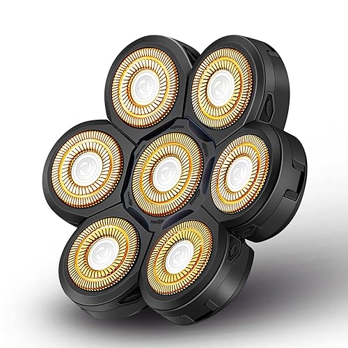 Cabezales de repuesto para cuchilla de afeitar, resistentes al agua, 7 cabezales, cuchillas de repuesto para cortadora de barba, cabezal de afeitado