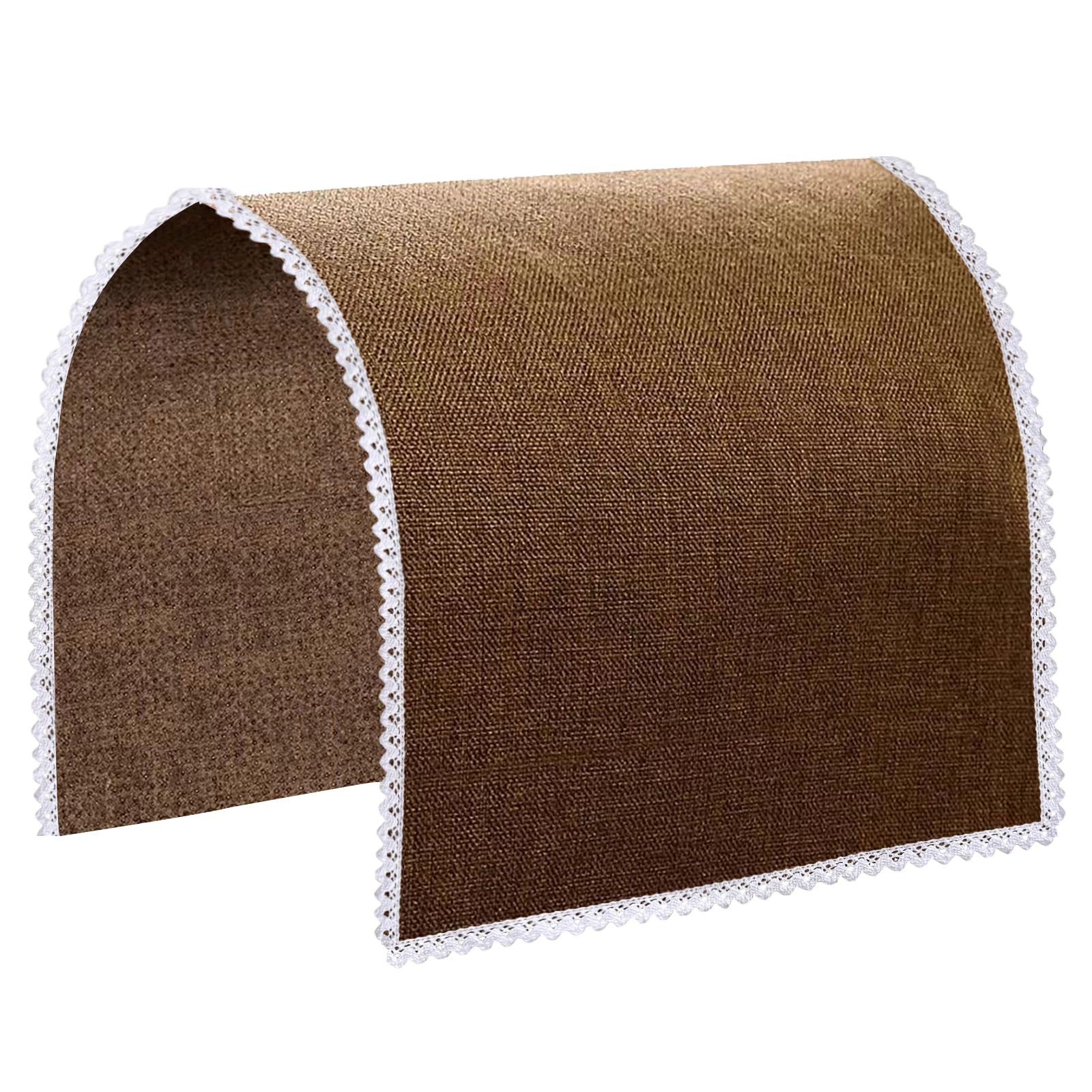 Ntomtuex Linen Couch Arm Covers Lace Edge Non-Slip Sofa Armrest Slipcover Covers Sofa Arm Covers for Recliner Chair Arm Covers Protectors for Leather