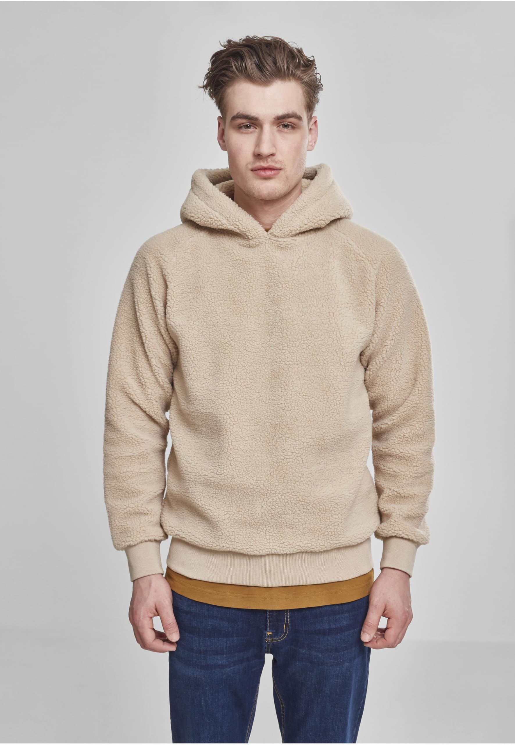 Urban Classics Sudadera con Capucha Sherpa para Hombre