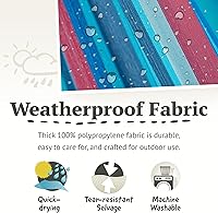 Vista 5 de LA SIESTA Brisa Hamaca Clásica, Hecha a Mano, Resistente a la Intemperie, Resistente a Desgarros para Relajación Interior y Exterior, Tamaño-King