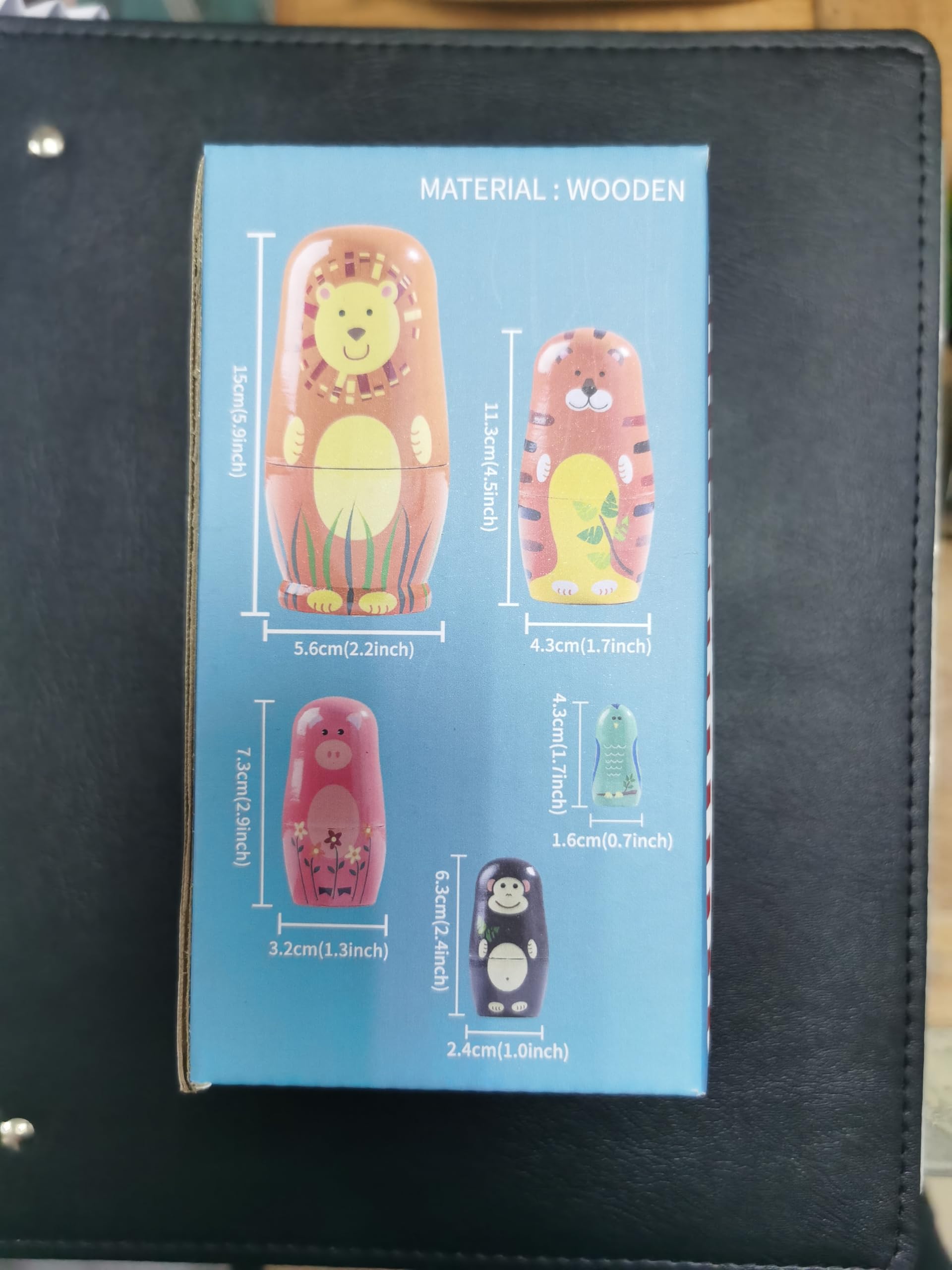 Zwierzęta Matrioszka, lalki lęgowe – uroczy wzór anioła zwierzęcego, zabawka dla dzieci, prezent i dekoracja YE04A