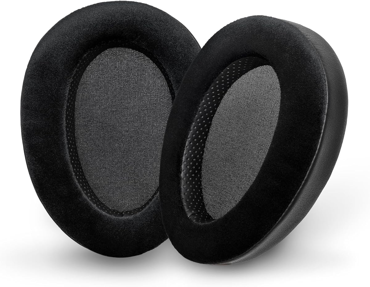 Memory Foam Cushion Ear Pads for Hifiman Arya Ananda Edition XS X HE1000se HE1000 V2 Jade II Headphone Replacement EarPads (Elite Velour Hybrid)