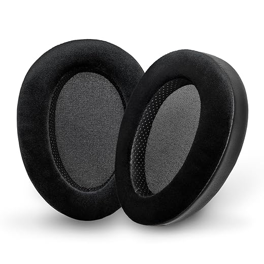 Voarmaks Memory Foam Cushion Ear Pads Compatible with Hifiman Arya Ananda Edition XS X HE1000se HE1000 V2 Jade II Headphone Replacement EarPads (Elite Velour Hybrid)