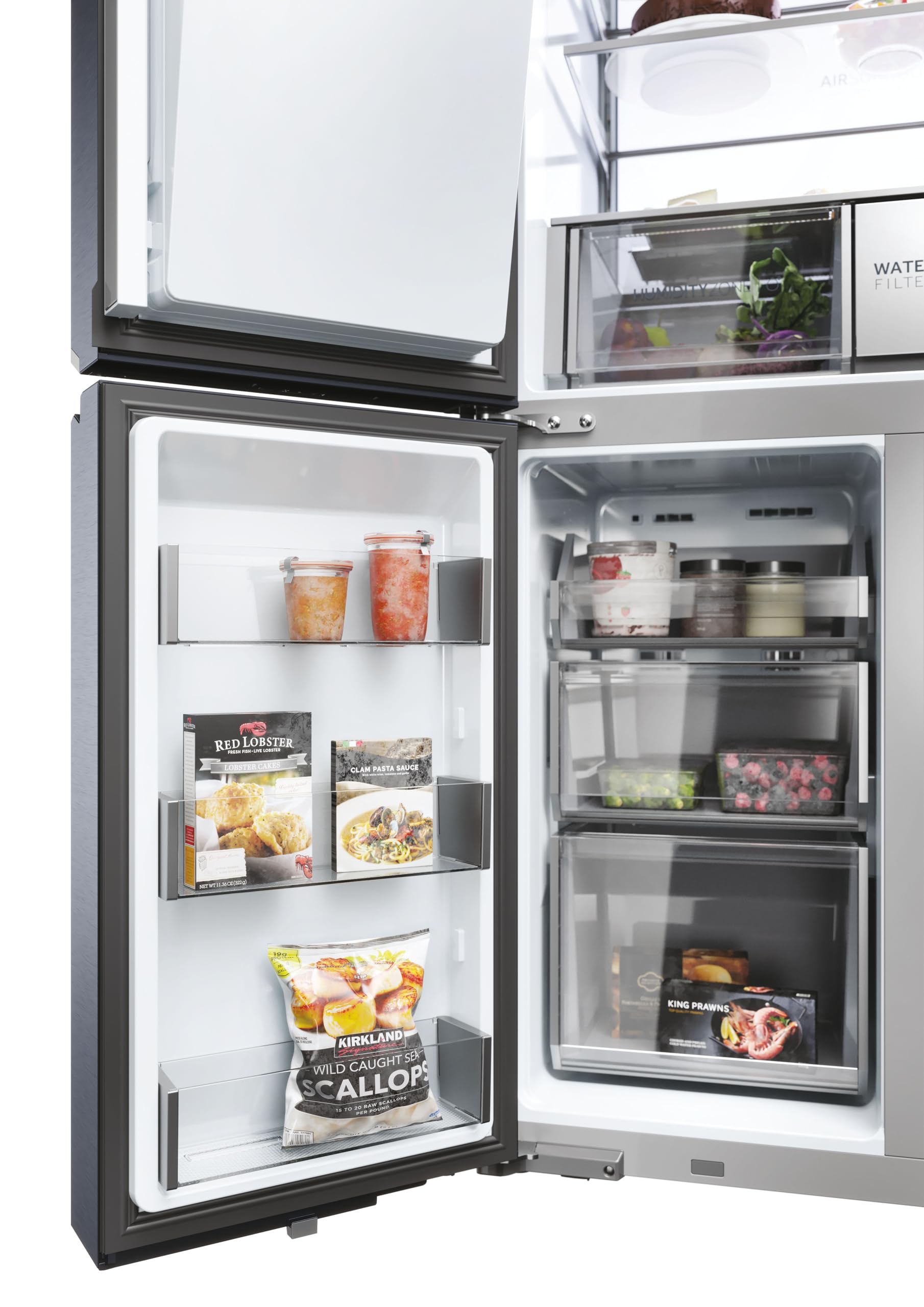 Haier Cube 90 Serie 7 HCR7918EIMB frigo américain Pose Libre 601 L E Noir
